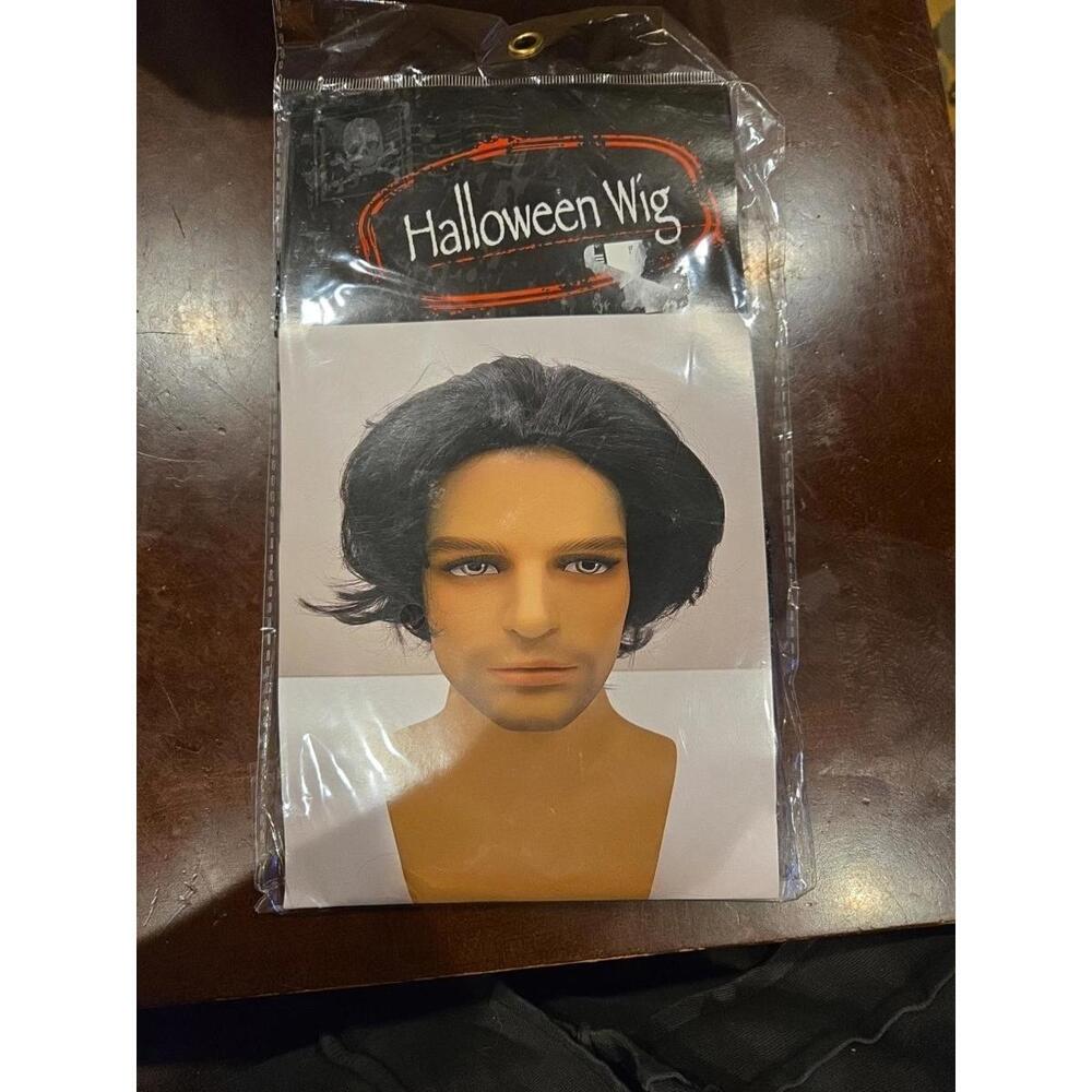 Black Wig Halloween Accessories,